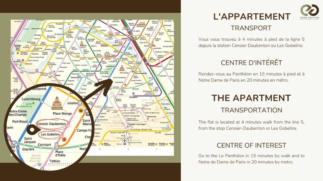 Appart 4Pers#Mouffetard#Port-Royal#La Sorbonne Paris Bagian luar foto